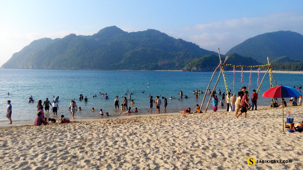 Lampuuk Beach, Aceh. Many women do not wear headscarves/hijabs.