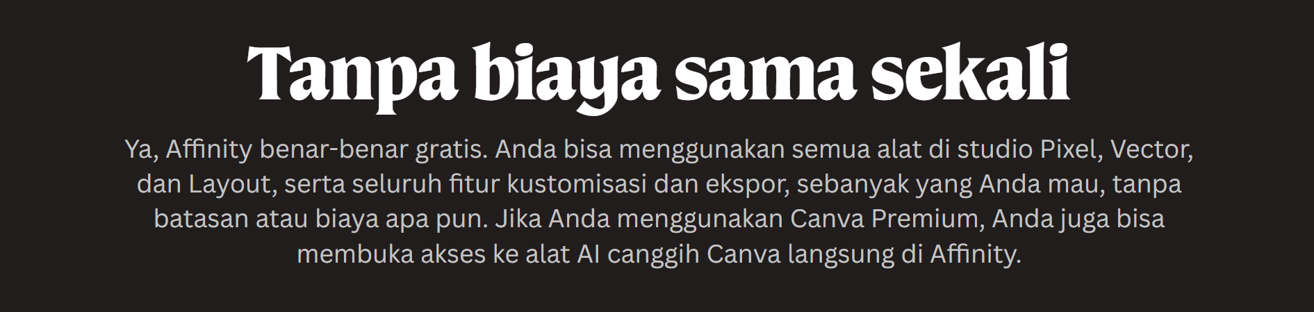 Affinity dari Canva. Aplikasi pesaing Adobe yang gratis